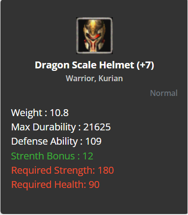 Dragon Scale Helmet +7